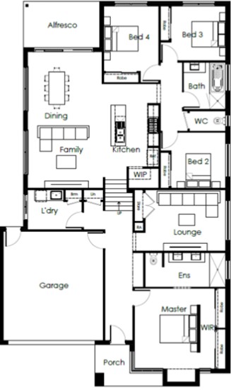 Sherwood Grange Estate - Sunbury - Lot 720 Floorplan
