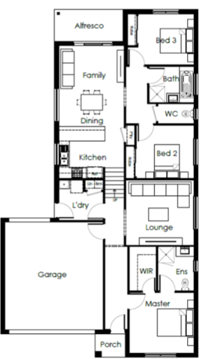 Sherwood Grange Estate - Sunbury - Lot 724 Floorplan