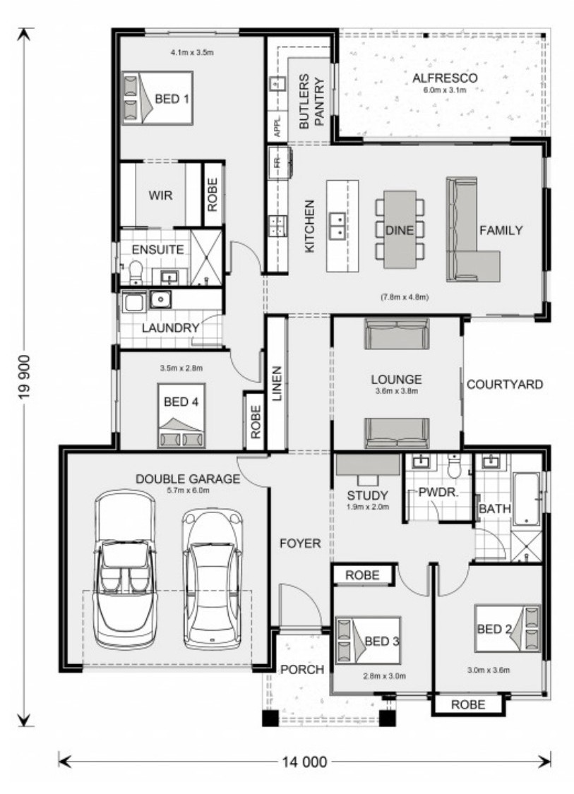 Sherwood Grange Estate - Sunbury - Lot 726 Floorplan