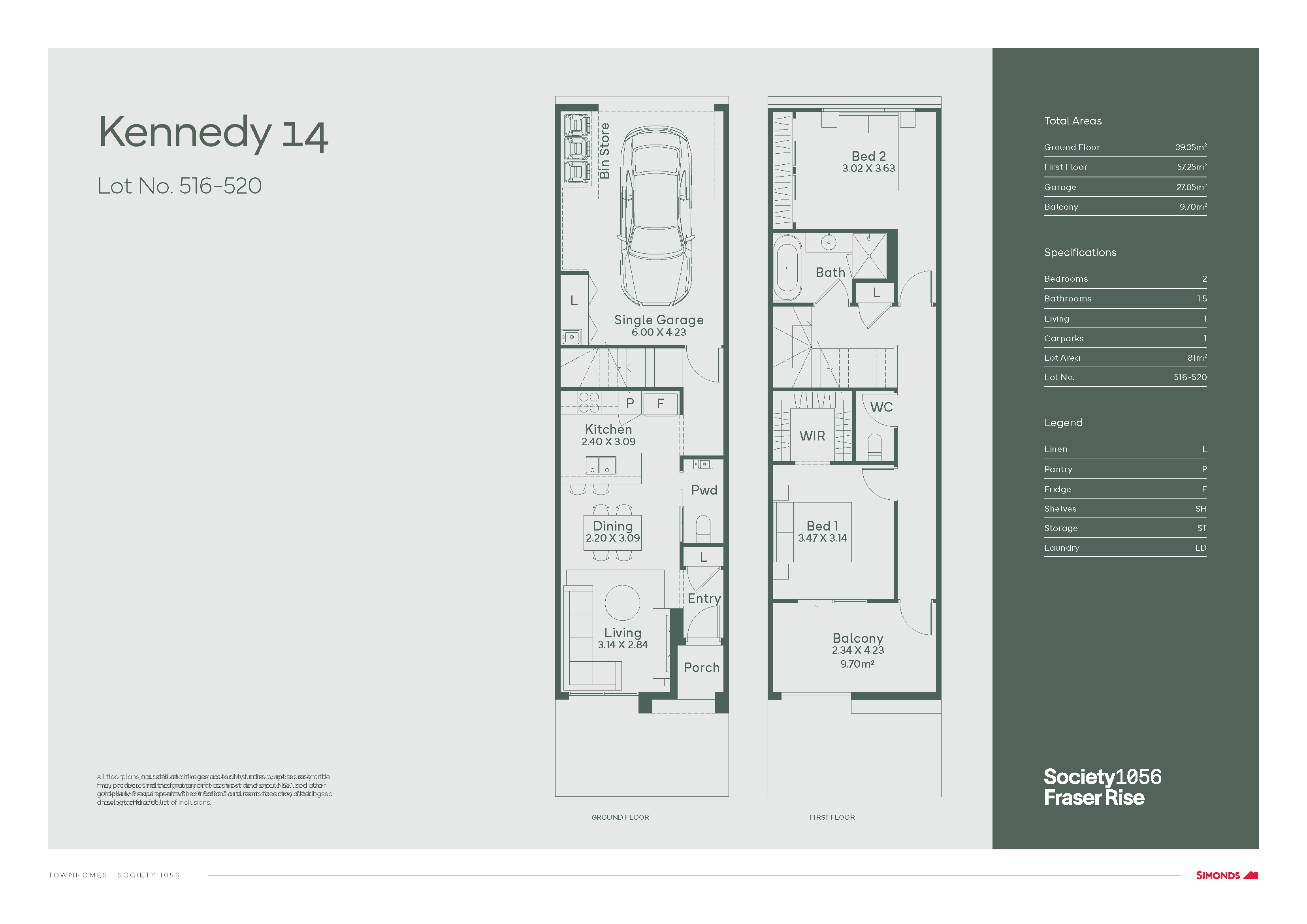 Society 1056 - Fraser Rise - Lot 518