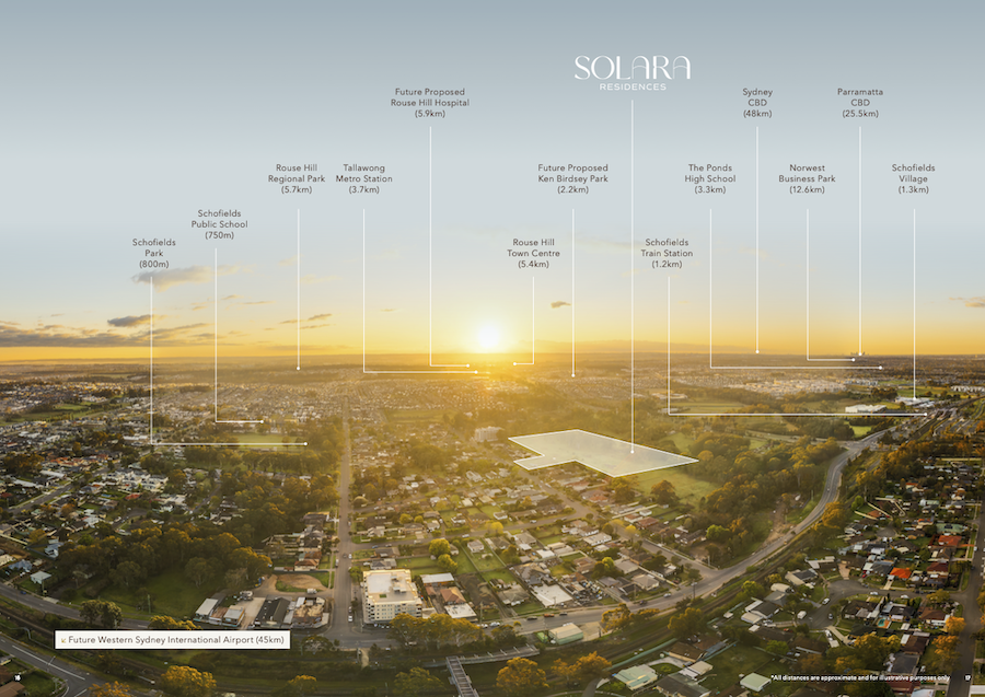 Solara - Schofields - Lot 13 Location Map