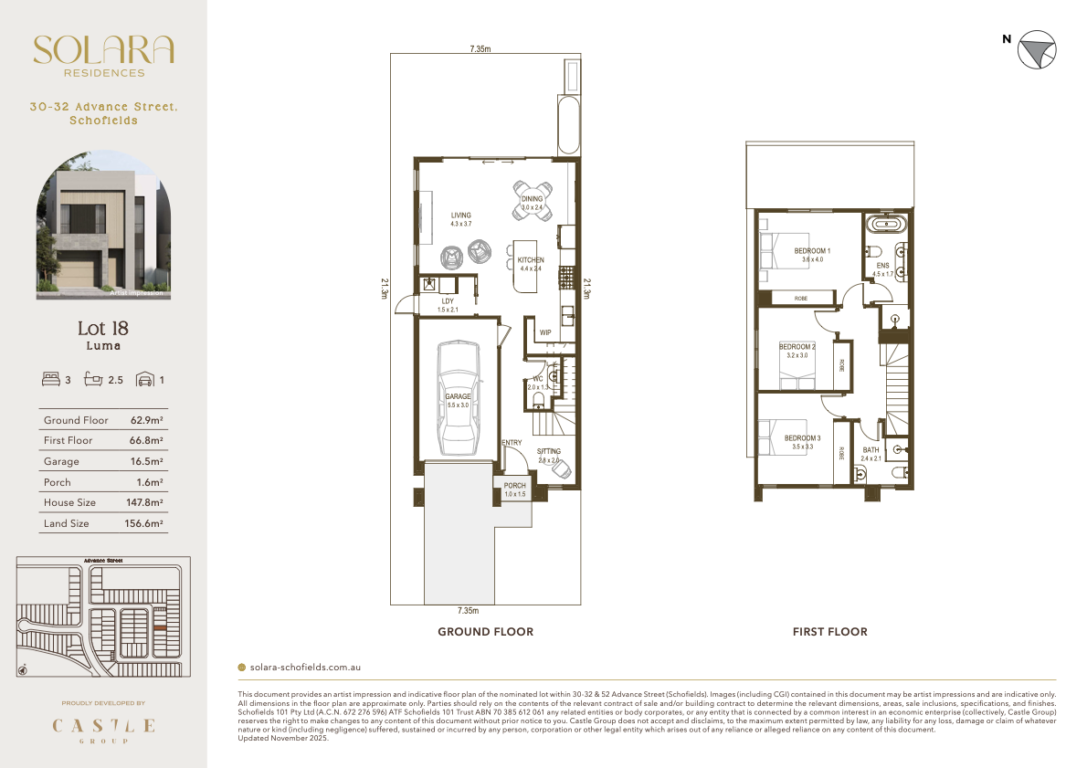 Solara - Schofields - Lot 18 Floorplan