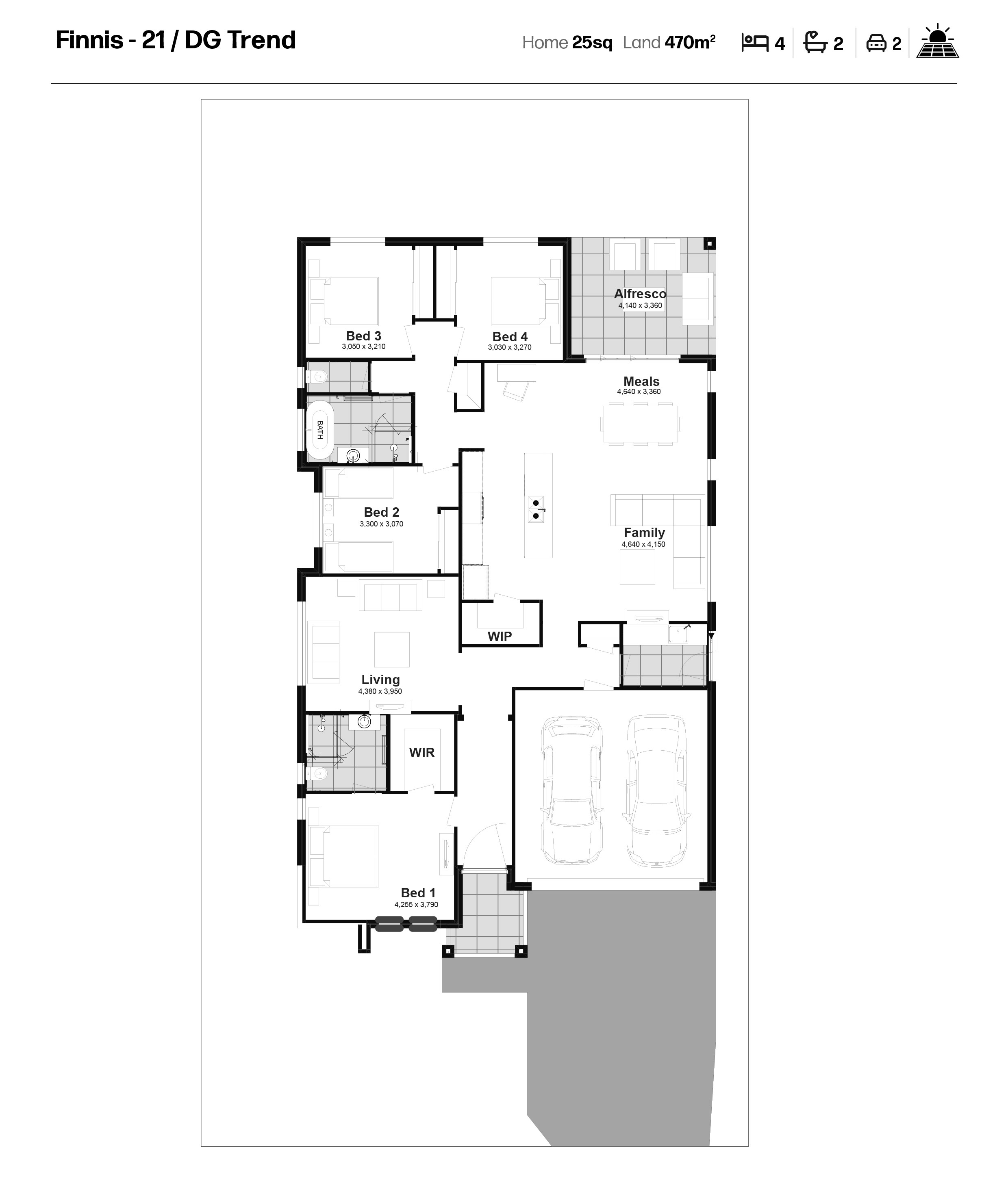 Sophia Waters Estate - Chisholm - Lot 13 Floorplan