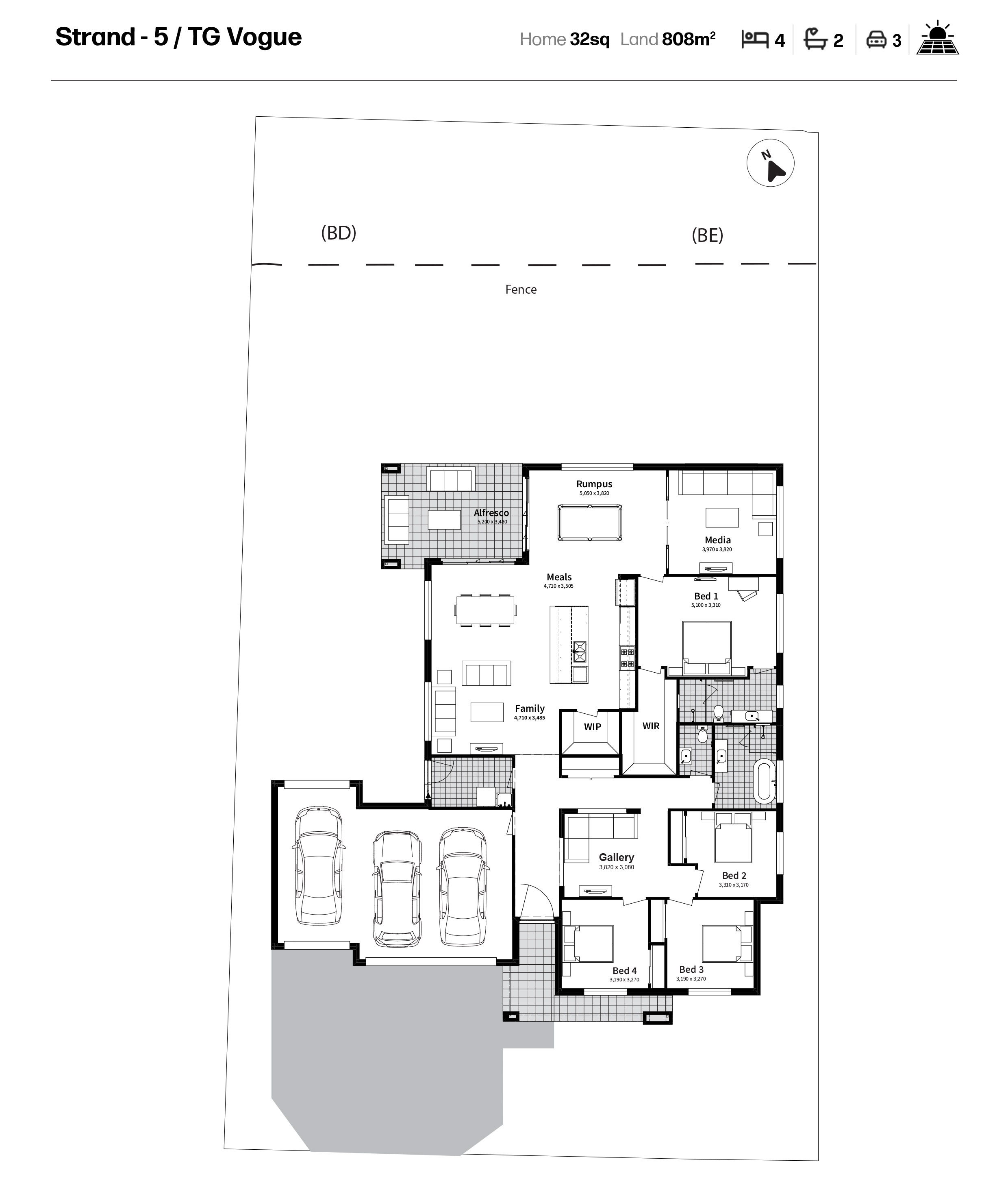 Sophia Waters Estate - Chisholm - Lot 2205 Floorplan