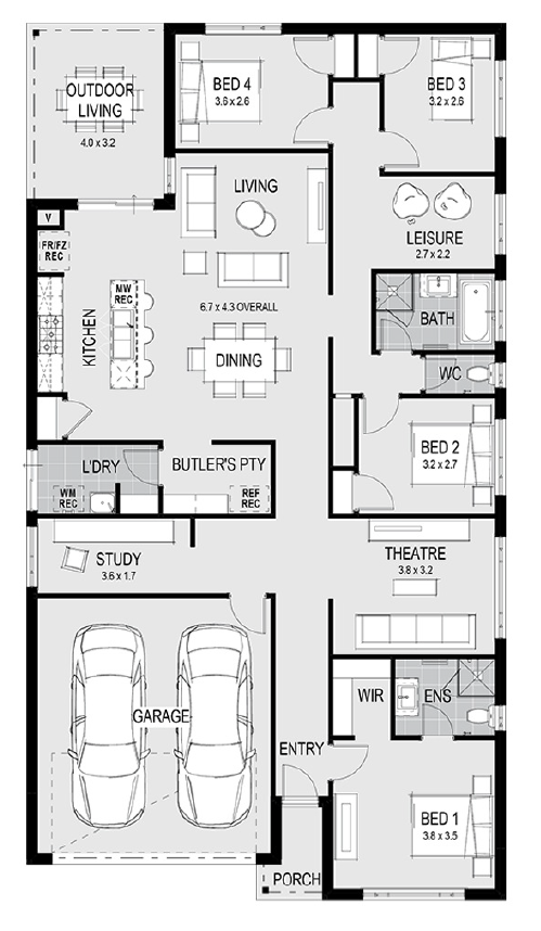 St Ronans Estate - Bulla - Lot 335 Floorplan