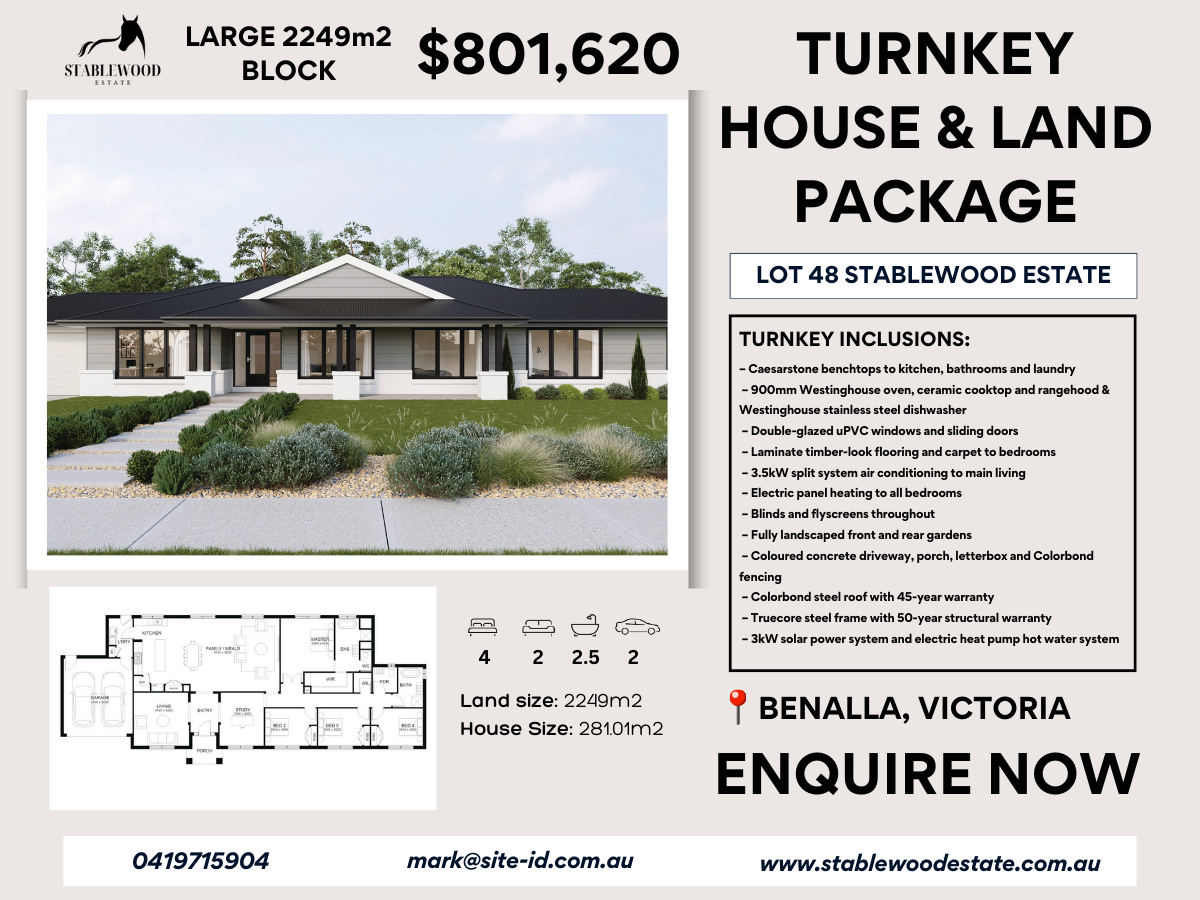 Stablewood Estate - Benalla  - Lot 48