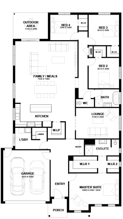 Stonehill in Bacchus Marsh Estate - Maddingley - Lot 2702 Floorplan