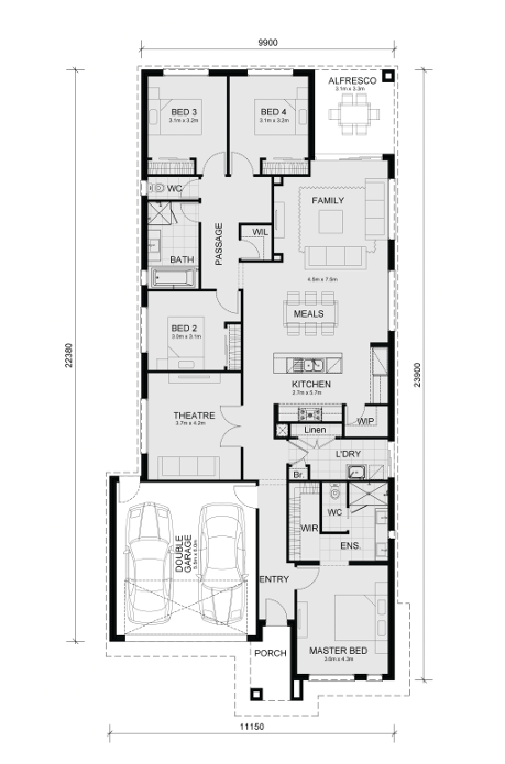 Temple Views Estate - Deanside - Lot 24 Floorplan