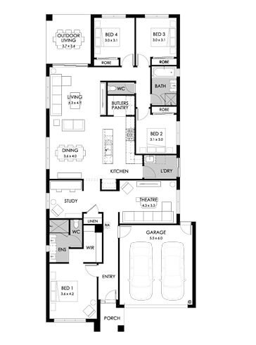 Temple Views Estate - Deanside - Lot 33 Floorplan