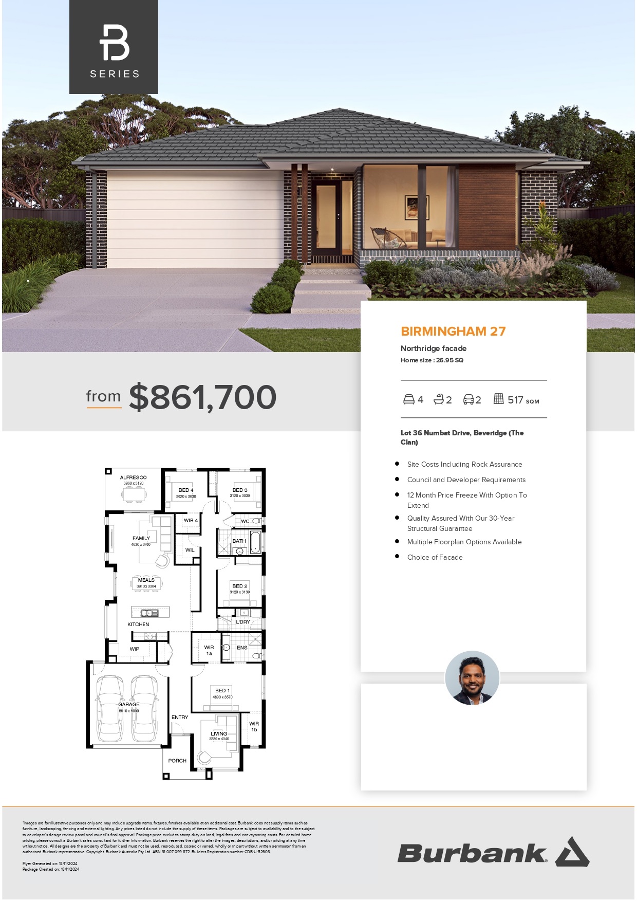 The Clan Estate - Beveridge - Lot 36