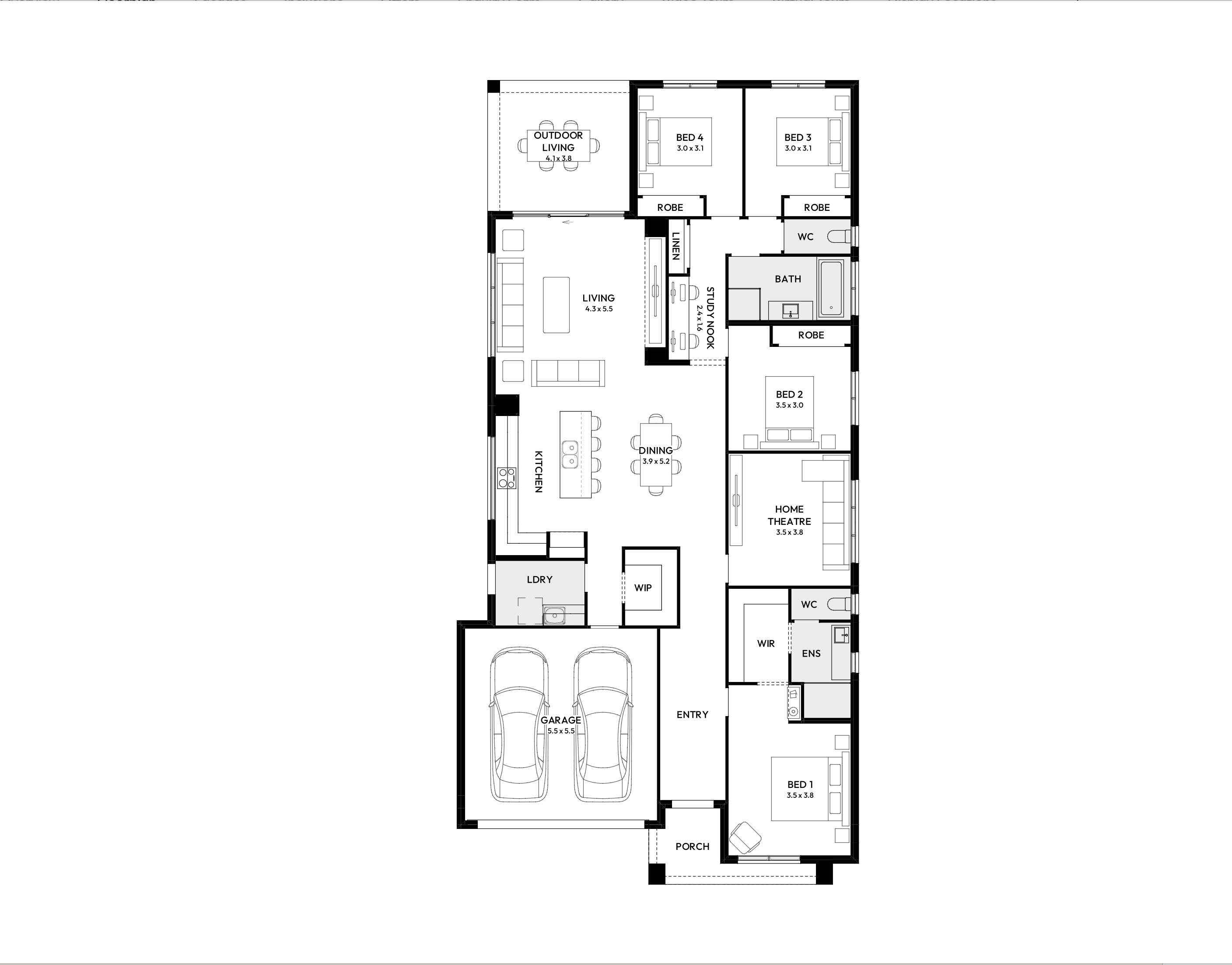 The Crescent Estate - Crescent Head - Lot Lot 51 Floorplan