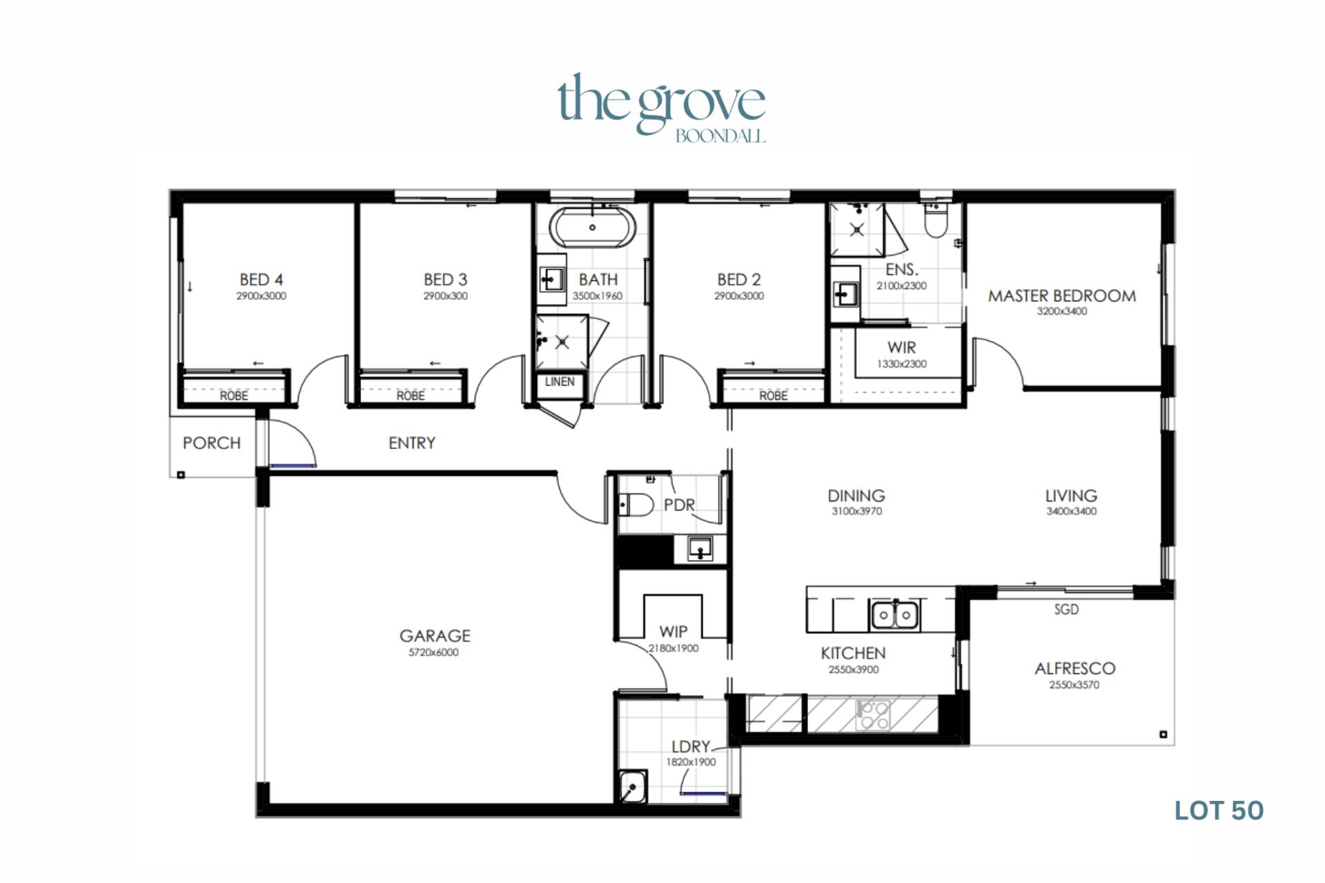 The Grove - Boondall - Lot 50 Floorplan