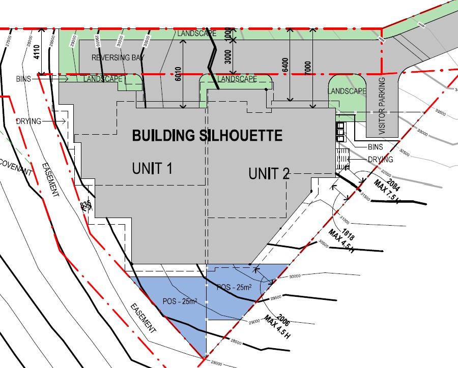 The Hilltop Estate Sunshine Coast - Kuluin - Lot 7 Duplex Approved Land Lot Floorplan