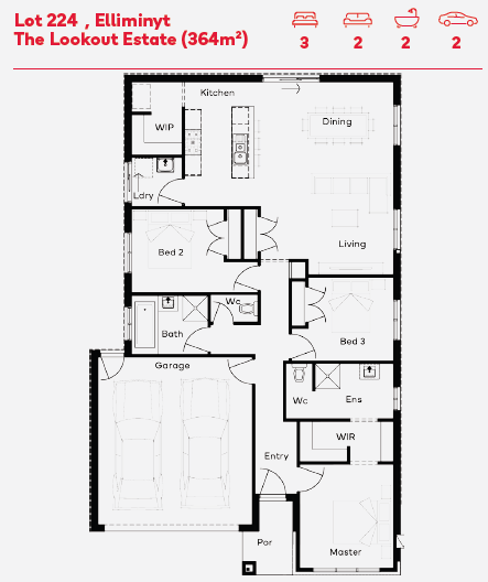 The Lookout Estate - Elliminyt - Lot 224