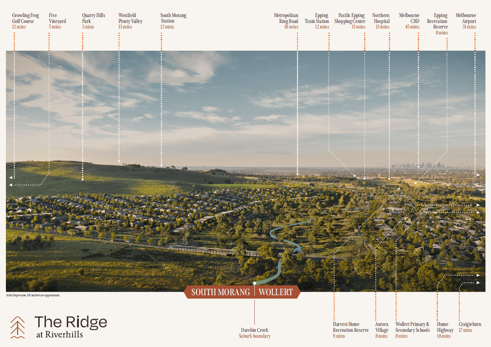 The Ridge at Riverhills Estate - South Morang - Wollert - Lot 1003