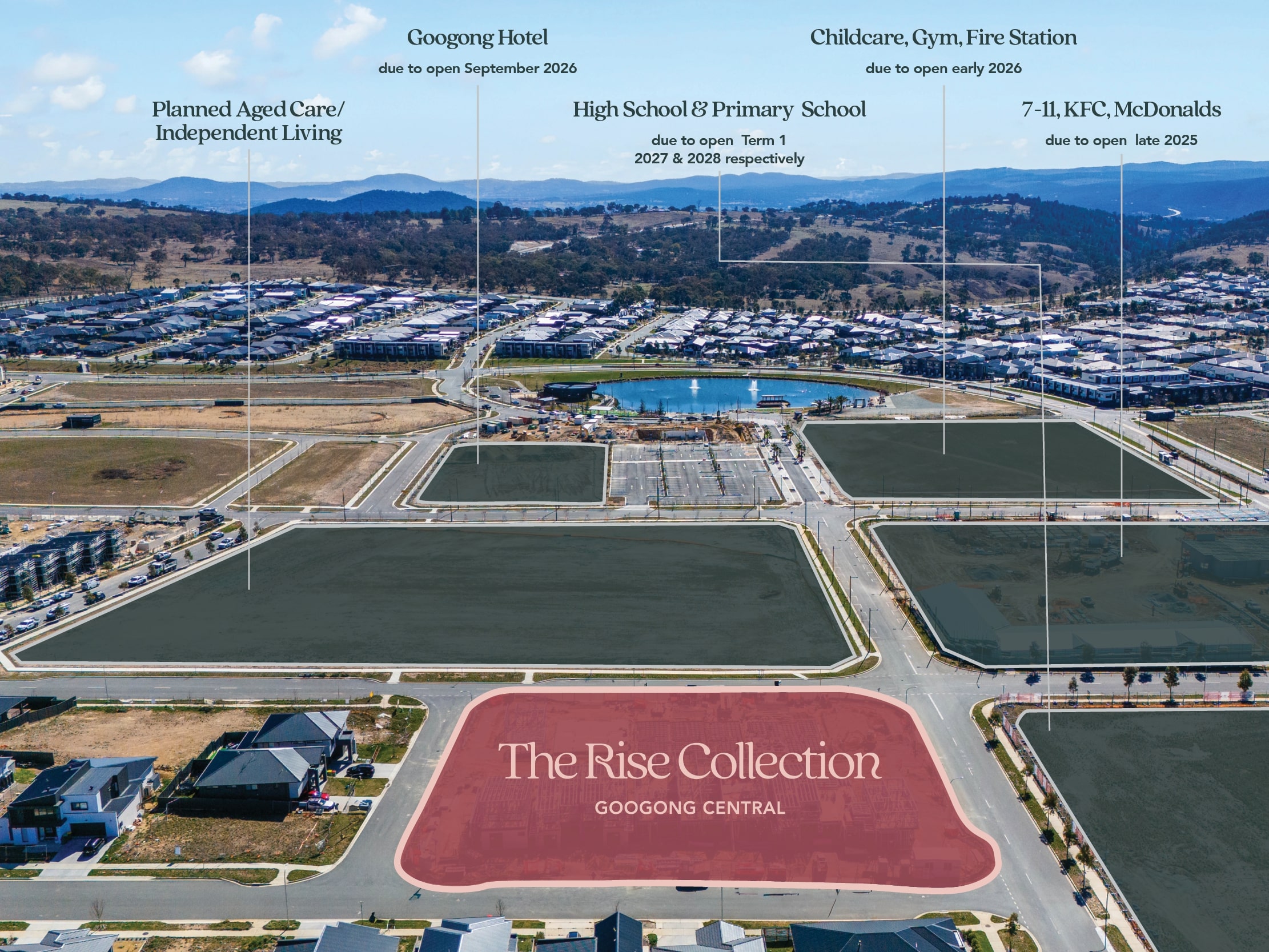 The Rise Collection - Googong - Lot 4 Aerial