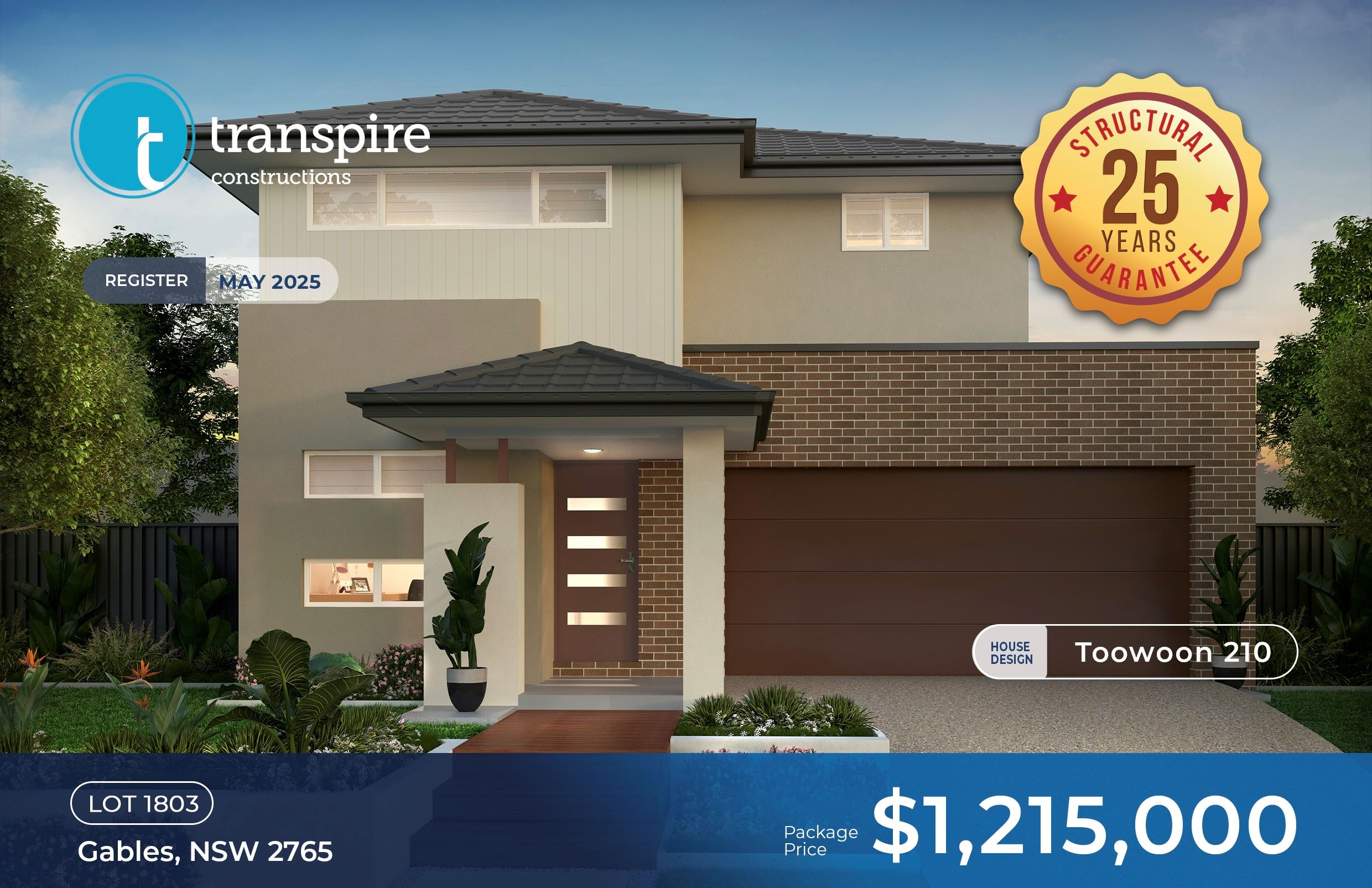 Transpire Homes at The Gables - Gables - Lot 1803