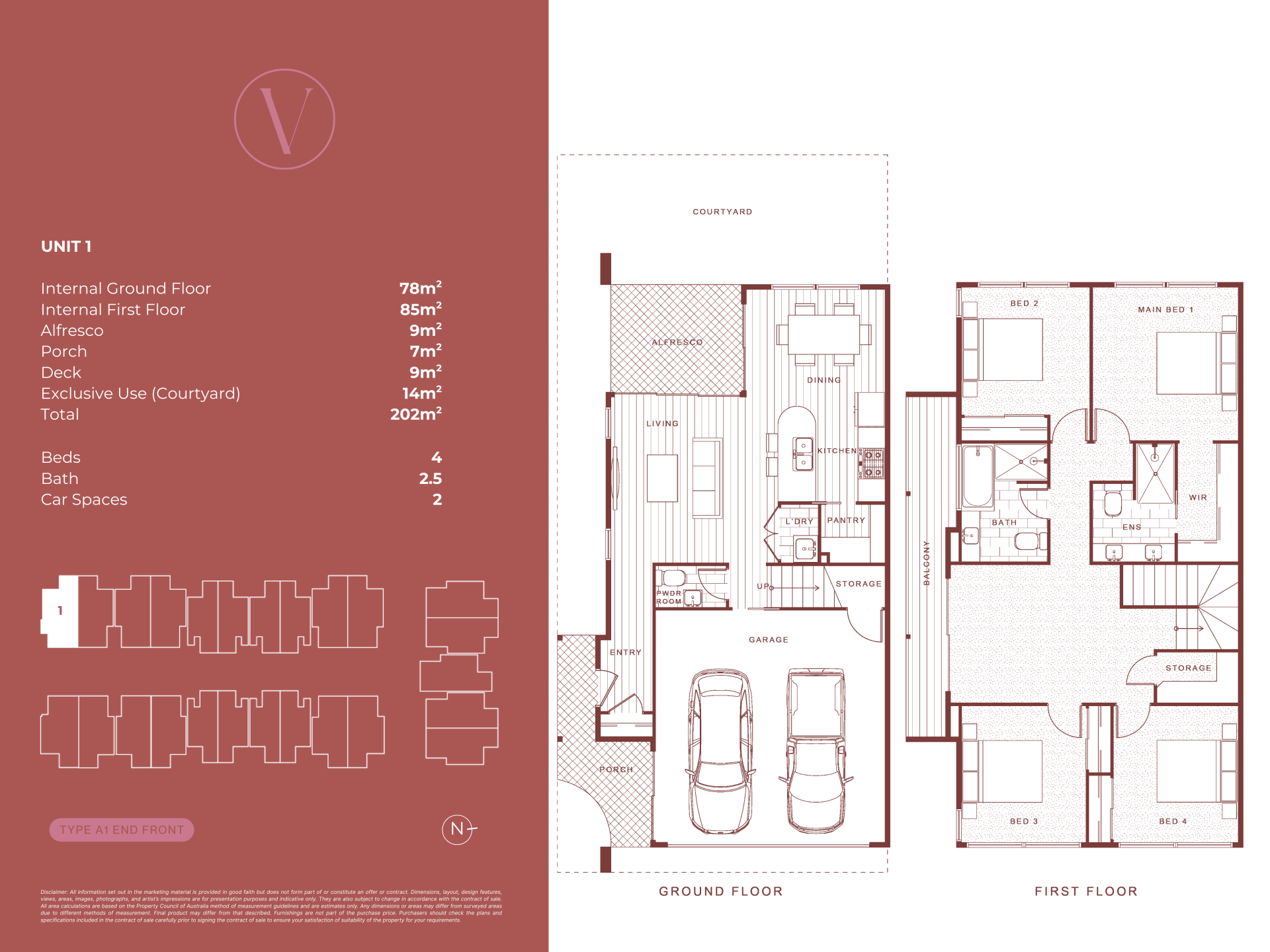 Vale Townhomes - Bray Park - Lot 1/316 Floorplan