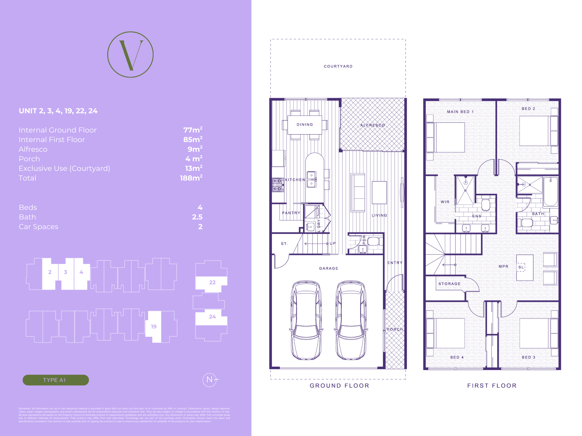 Vale Townhomes - Bray Park - Lot 316 Floorplan