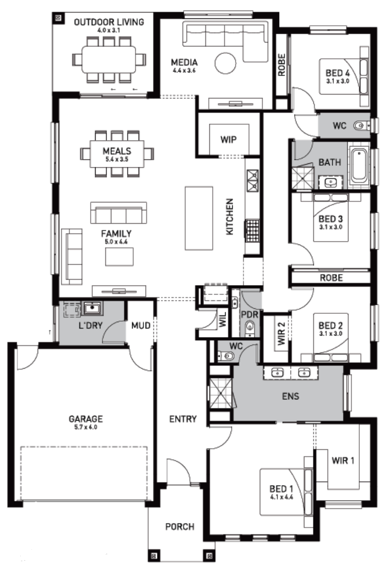 Verve Estate - Clyde North - Lot 723 Floorplan