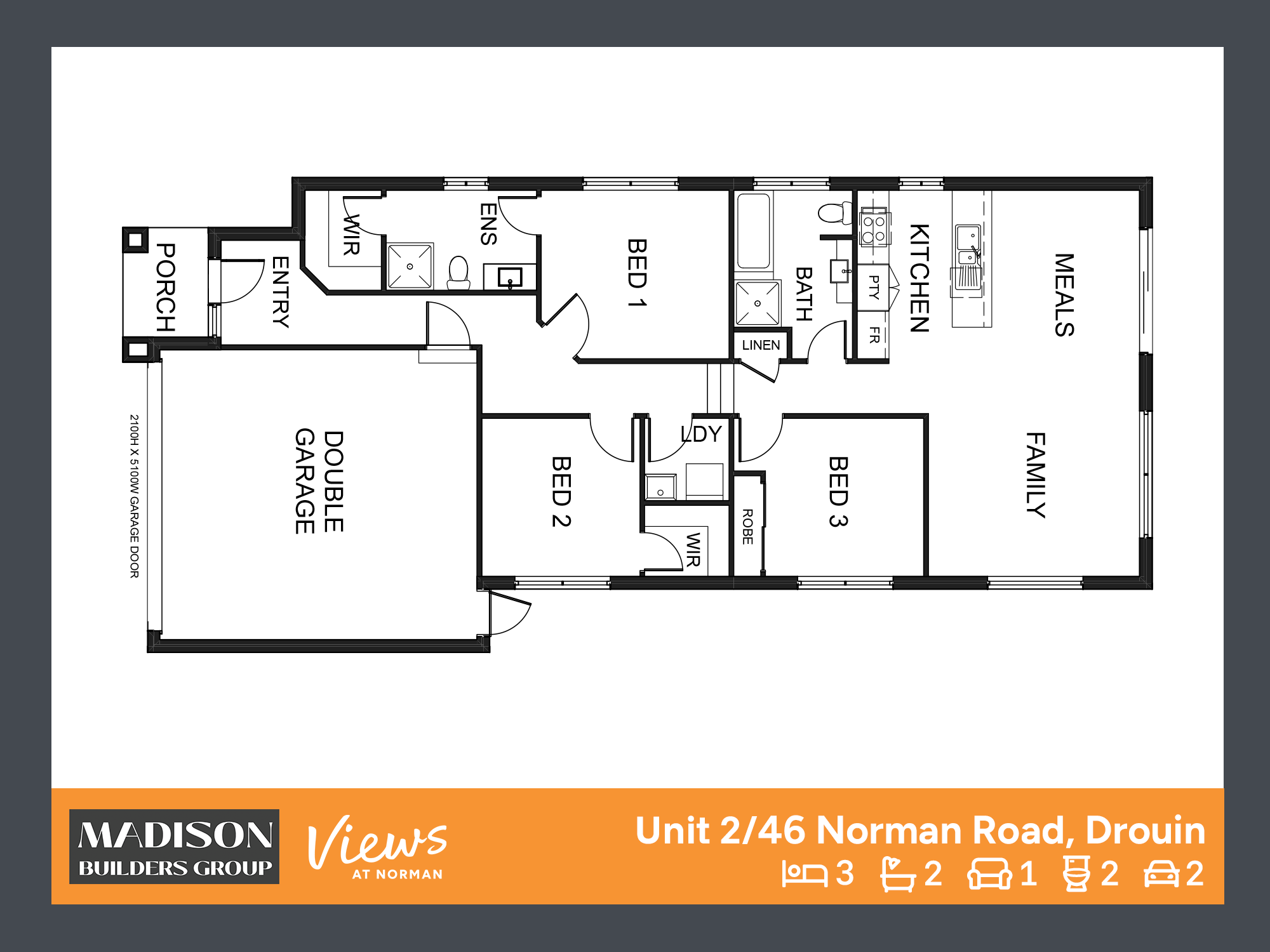 Views at Norman Estate - Drouin  - Lot 2 Floorplan