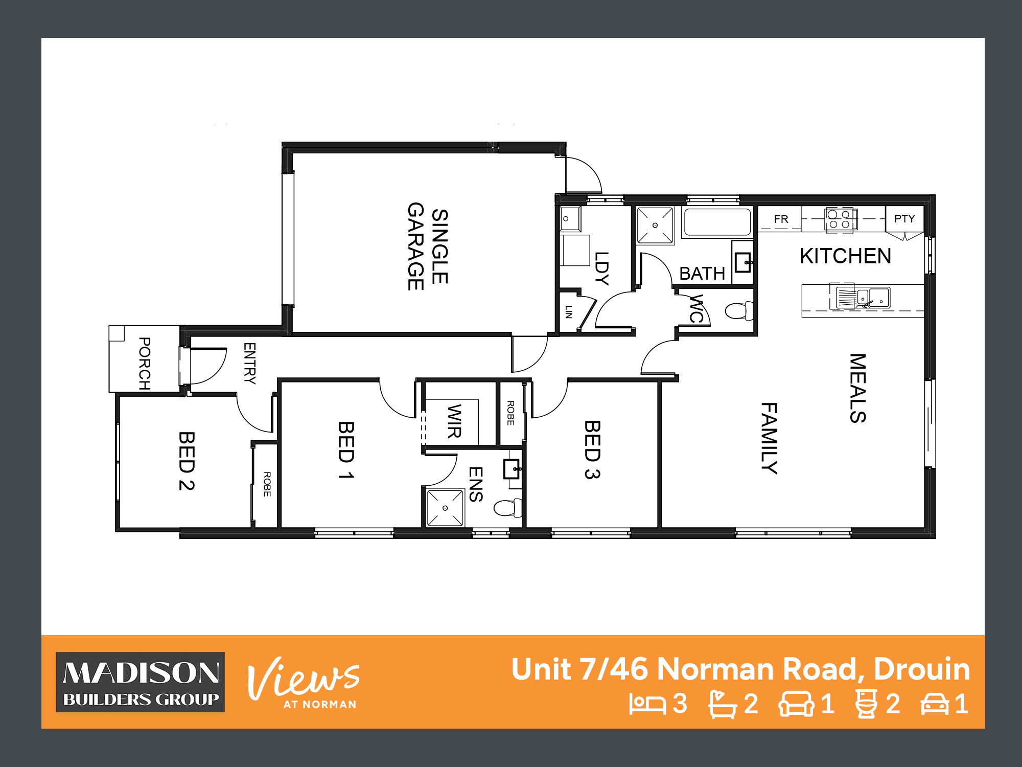 Views at Norman Estate - Drouin  - Lot 7 Floorplan
