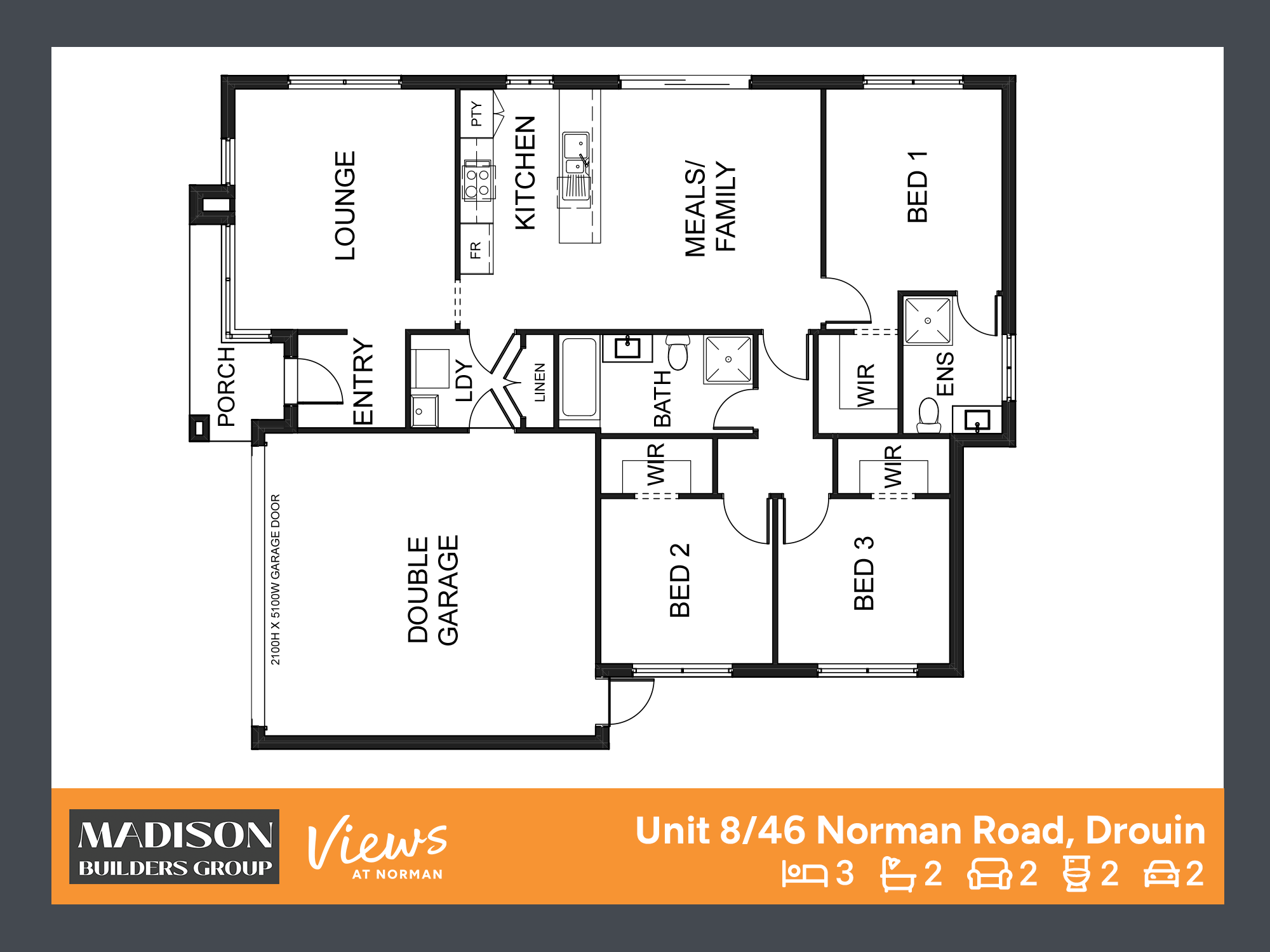 Views at Norman Estate - Drouin  - Lot 8 Floorplan