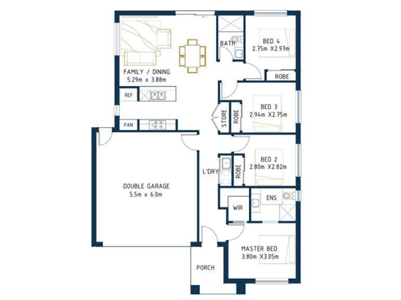 Wallara Waters Estate - Wallan - Lot 2243 Floorplan
