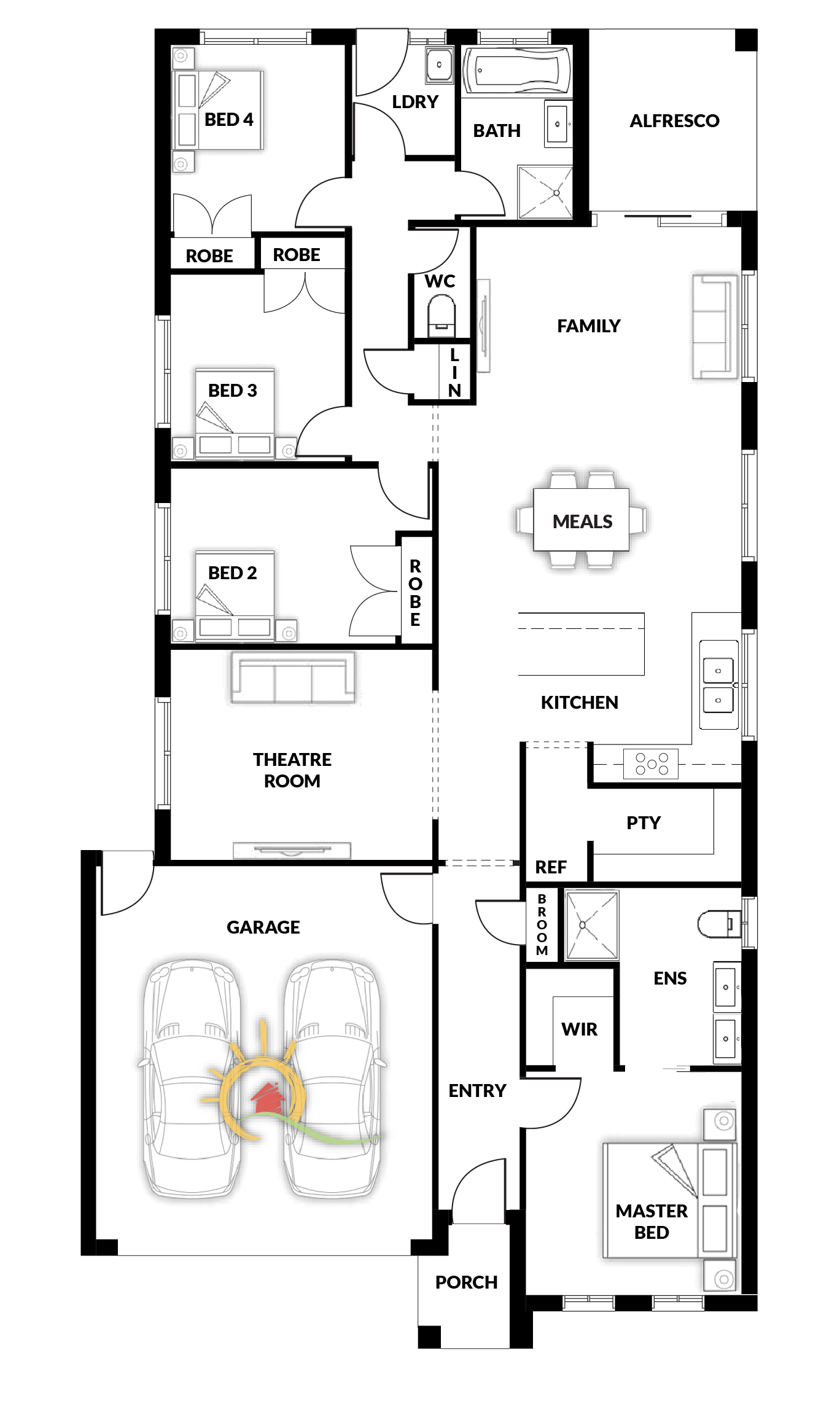 Wedge Rd Estate - Skye - Lot 444 Floorplan