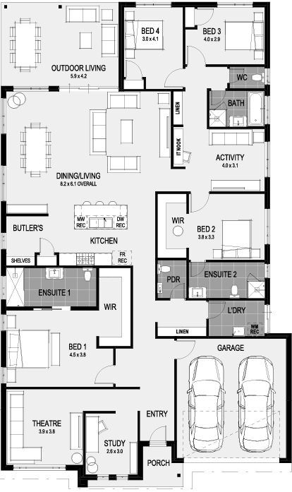 Willow Estate - Gisborne - Lot 1545 Floorplan