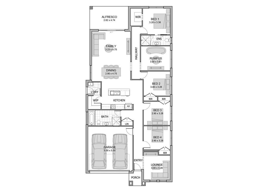Woodlands Estate - Vineyard - Lot 310 Floorplan