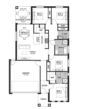 Wyndham Gardens Estate - Wyndham Vale - Lot 107 Floorplan