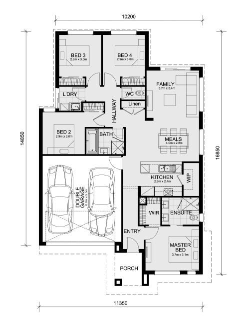 Wyndham Gardens Estate - Wyndham Vale - Lot 108 Floorplan