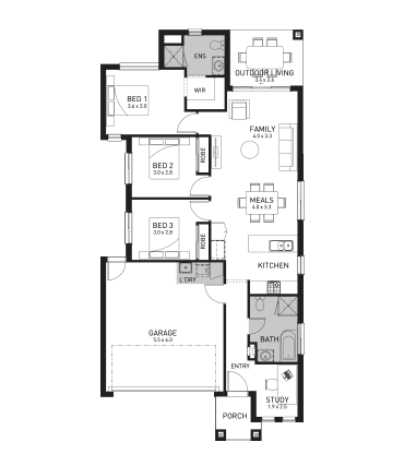 Wyndham Gardens Estate - Wyndham Vale - Lot 108 Floorplan