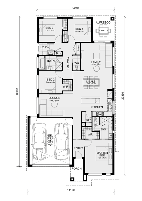 Wyndham Gardens Estate - Wyndham Vale - Lot 111 Floorplan