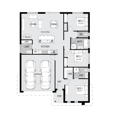 Wyndham Gardens Estate - Wyndham Vale - Lot 124 Floorplan