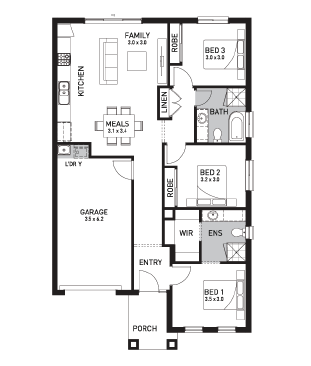 Wyndham Gardens Estate - Wyndham Vale - Lot 126 Floorplan