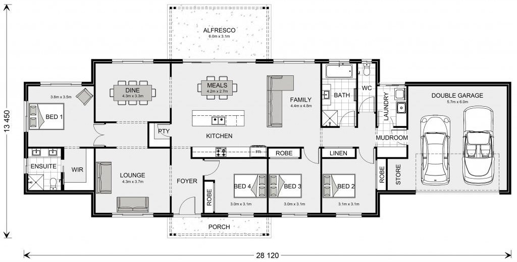 Lot X Beckey Road Floorplan