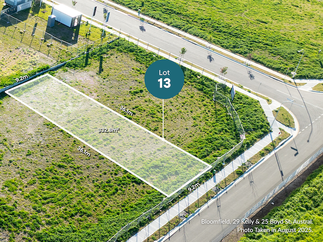 Bloomfield Estate - Austral - Lot 13 Aerial