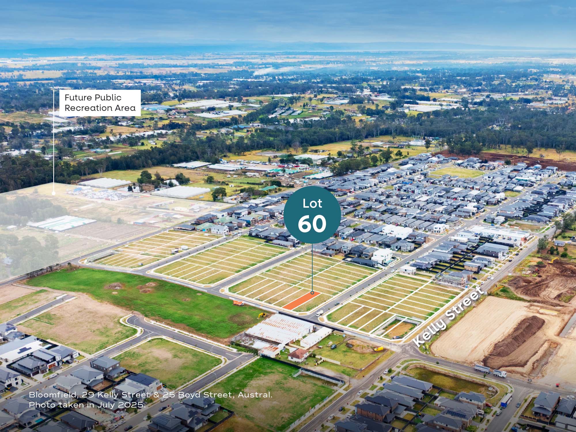 Bloomfield Estate - Austral - Lot 60 Aerial