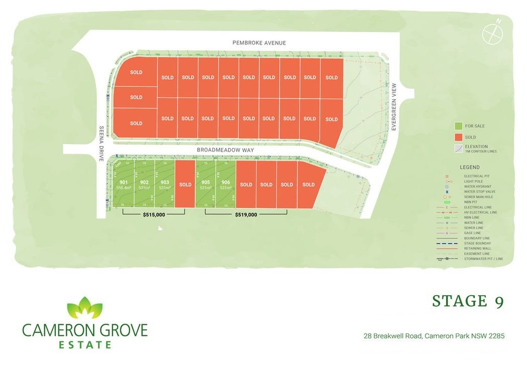 Cameron Grove Estate Southern Release - Edgeworth - Lot 905