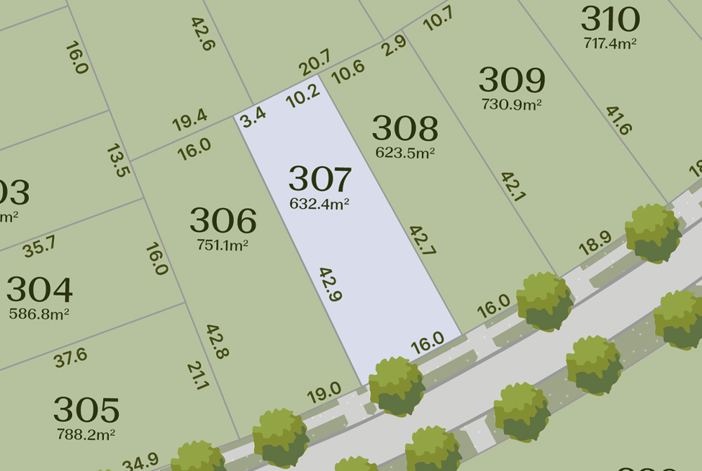 Cascadia Calderwood - Calderwood  - Lot 307 Release Map