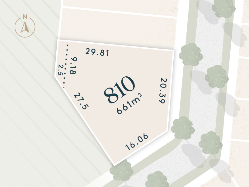Harlowe Bendigo Estate - Huntly - Lot 810 Release Map