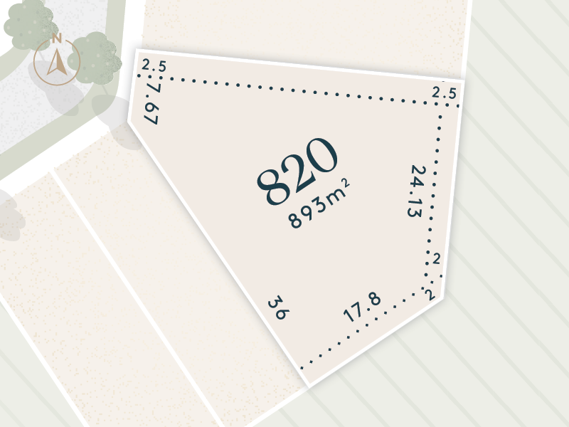 Harlowe Bendigo Estate - Huntly - Lot 820 Release Map