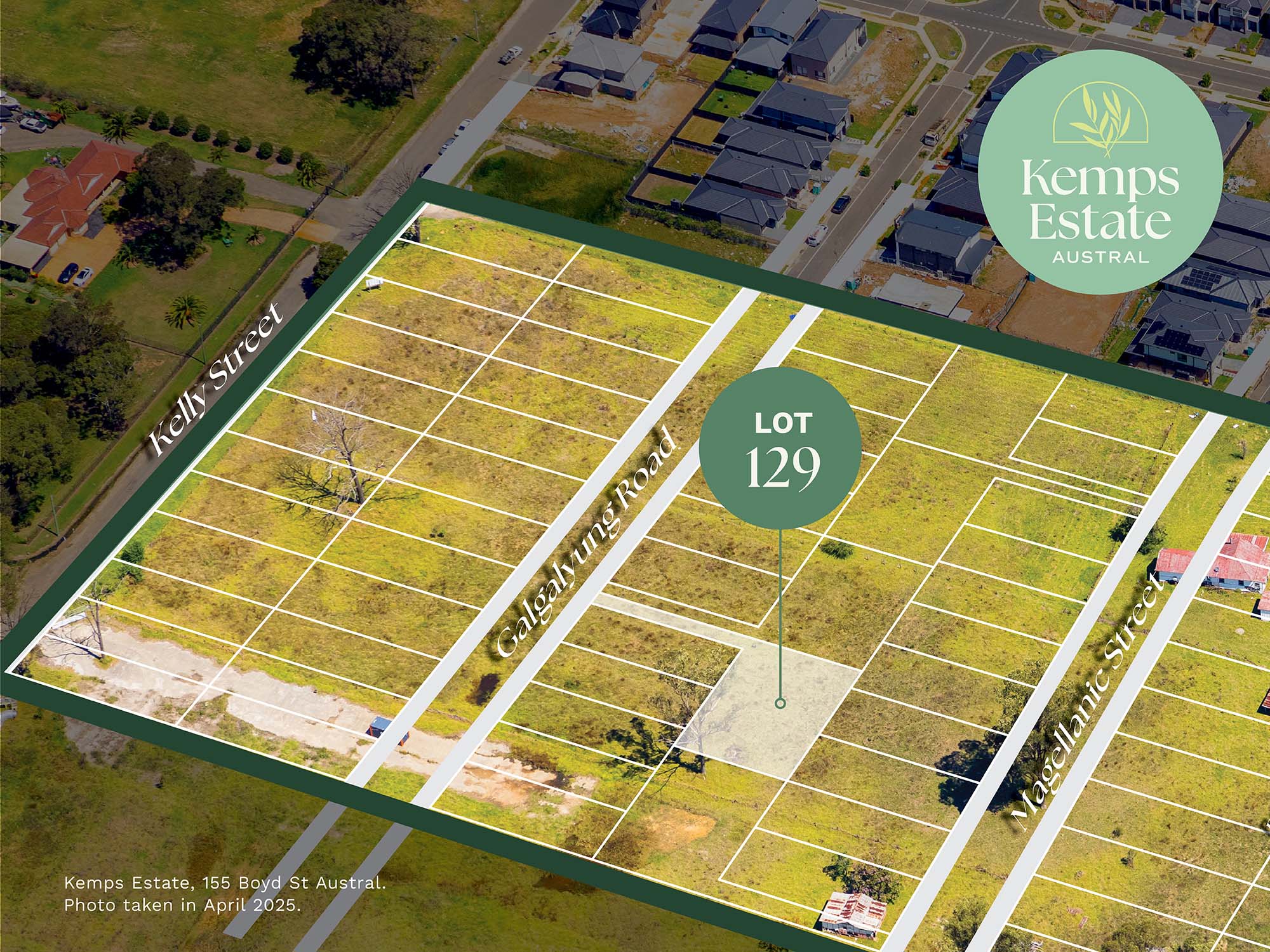 Kemps Estate - Austral  - Lot 129 Aerial