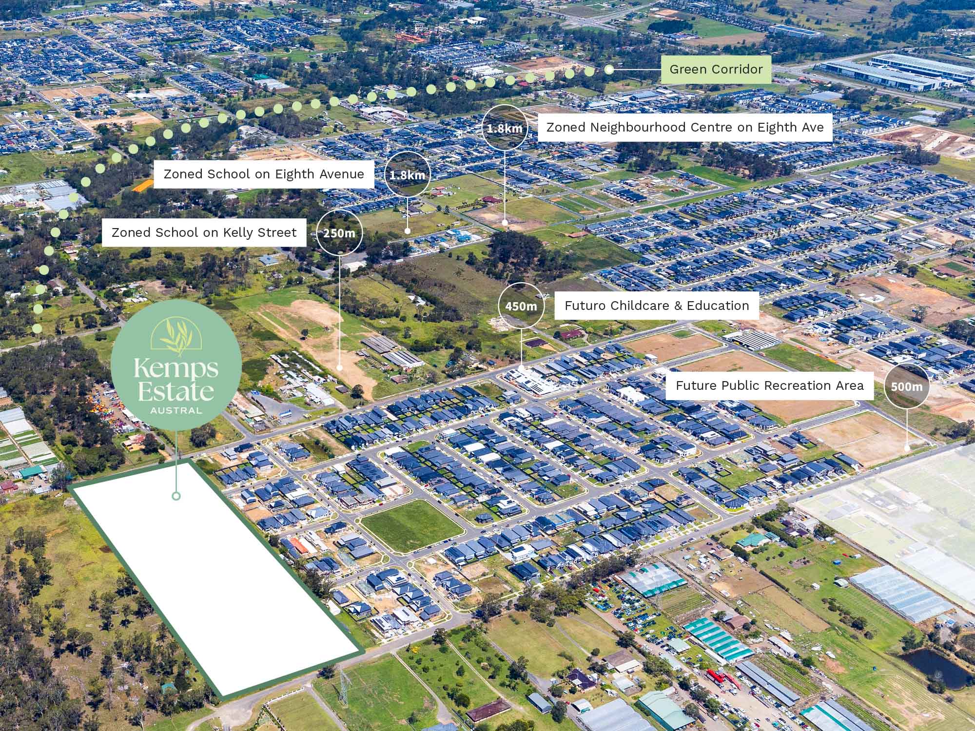 Kemps Estate - Austral  - Lot 137 Aerial