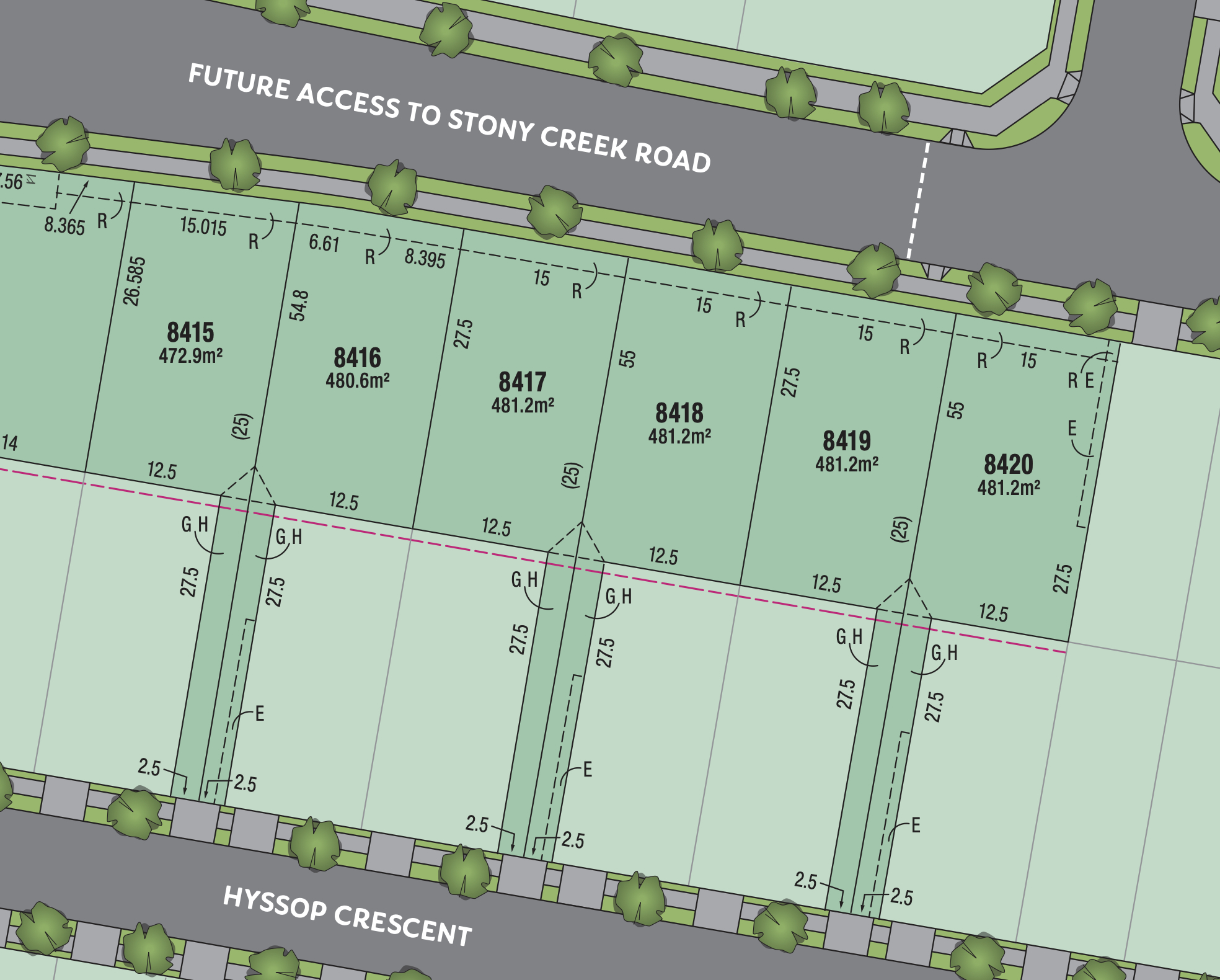 Newpark Estate - Melonba - Lot 8415 - 8420