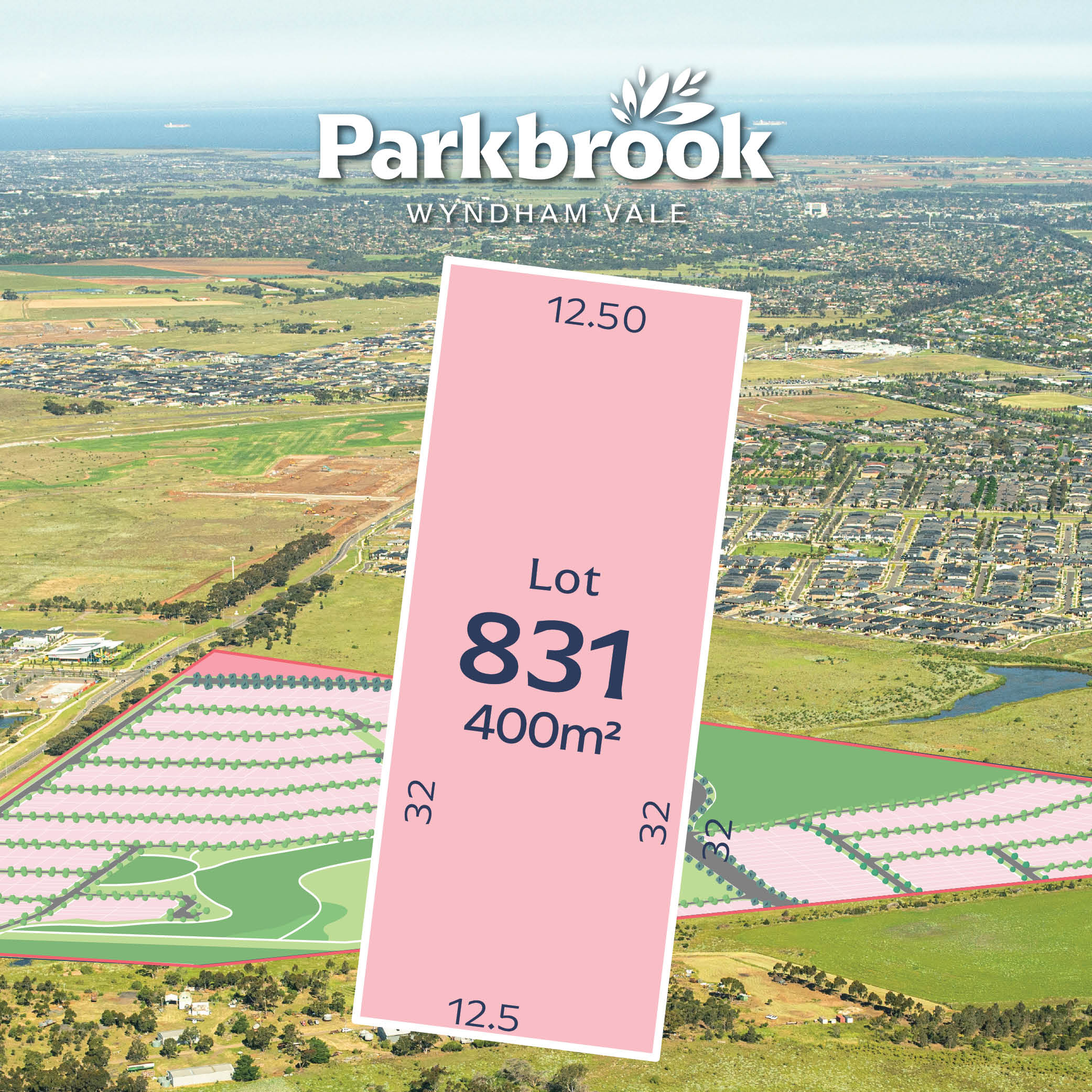Parkbrook Wyndham Vale Estate - Manor Lakes - Lot 831 Floorplan