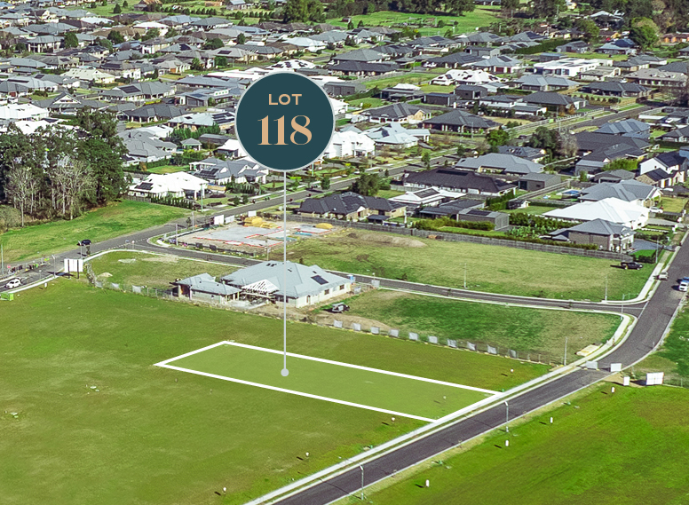 Rivière - Pitt Town - Lot 118 Aerial