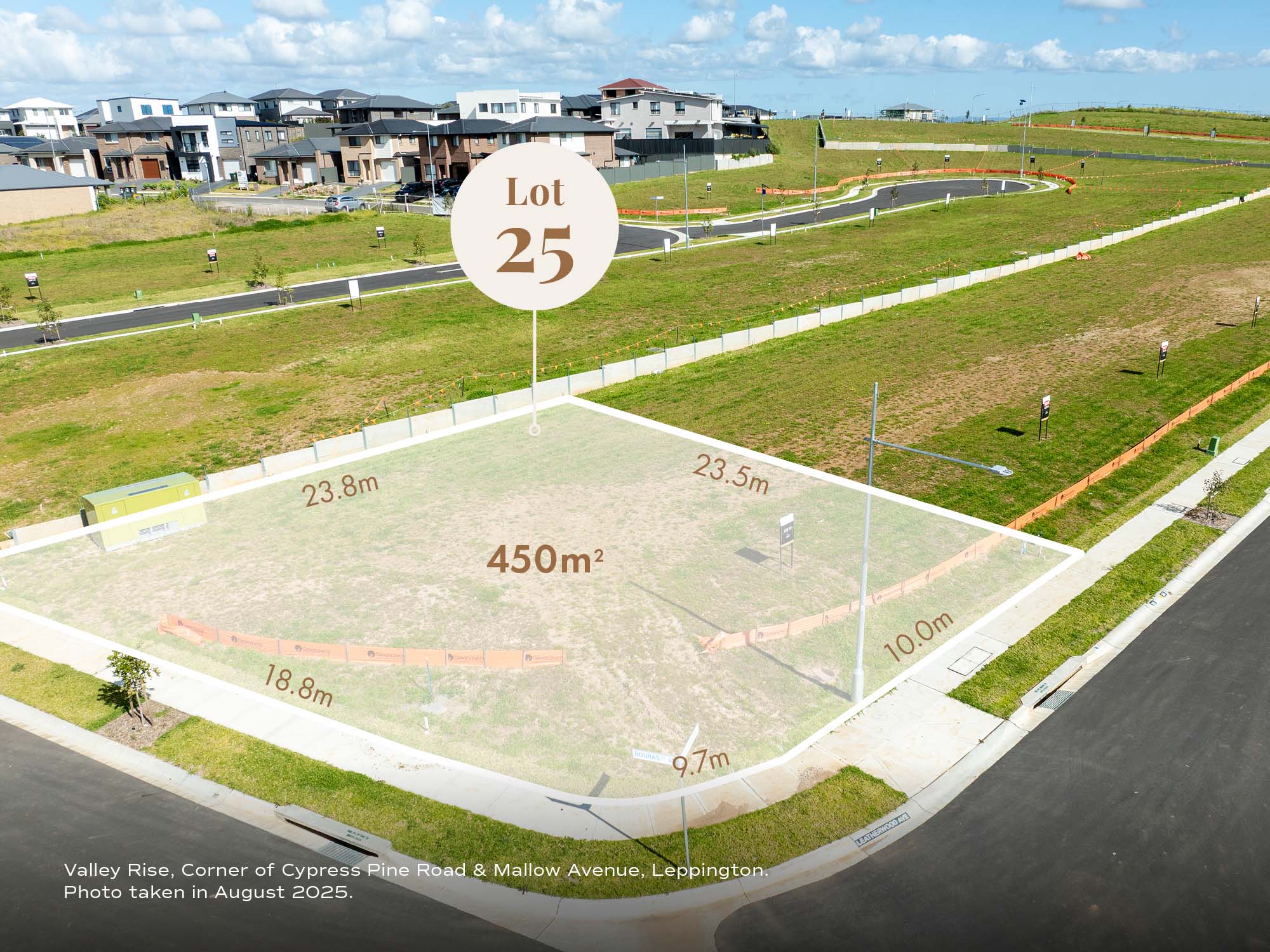 Valley Rise Estate - Leppington - Lot 25 Aerial